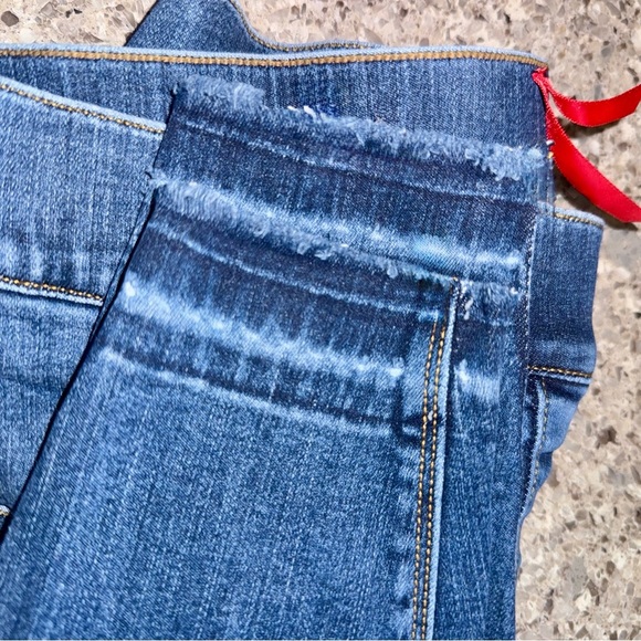 Spanx Jeans - Women's Medium Pull-On Shaping Skinny Distressed Denim Stretch - Picture 11 of 12